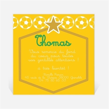 Remerciement naissance une star est née