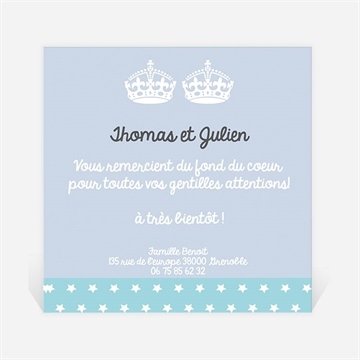 Remerciement naissance keep calm voilà les jumeaux