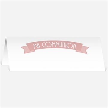 Marque-place communion petite photo de sa frimousse