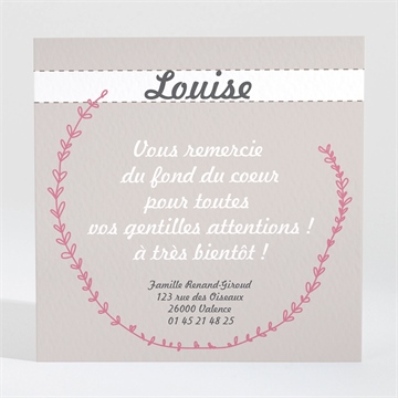 Remerciement naissance accordéon de photo magnet