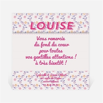 Remerciement naissance coucou c'est moi