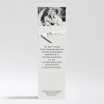 Remerciement mariage esperluette et étiquettes