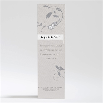 Remerciement mariage fleurs et élégance