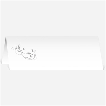 Marque-place mariage fleurs et élégance