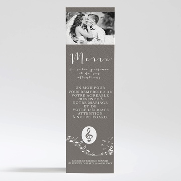 Remerciement mariage notre belle mélodie
