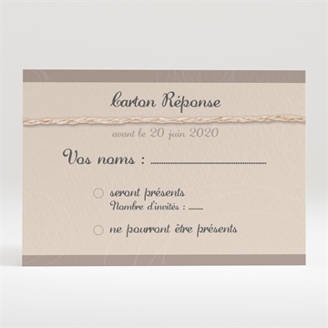 Carton réponse mariage le duo