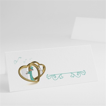 Marque-place mariage belle sérénade