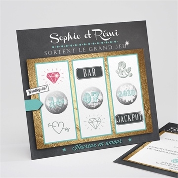 Faire-part mariage le hasard