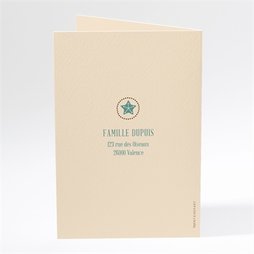 Carte de voeux le plus beau des noel - Dos de la carte