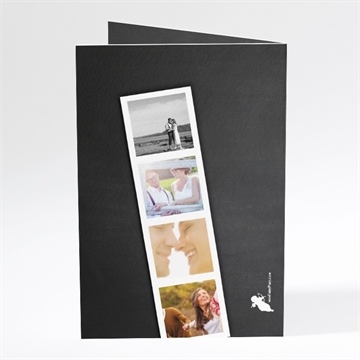 Menu mariage photomaton et ardoise - Dos du menu