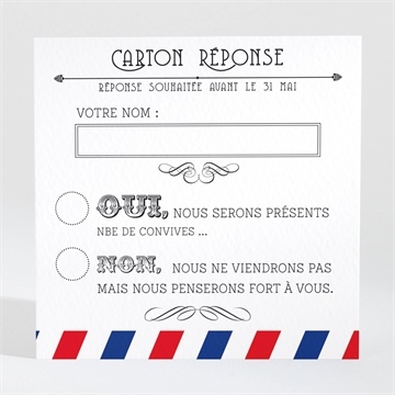 Carton Reponse Mariage Destination Bonheur Monfairepart Com