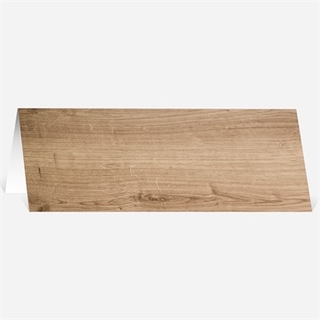 Marque-place mariage fond en bois