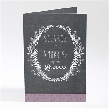 Menu mariage découpe ardoise photo