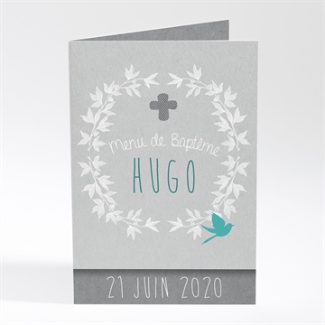 Menu baptême découpe originale magnet