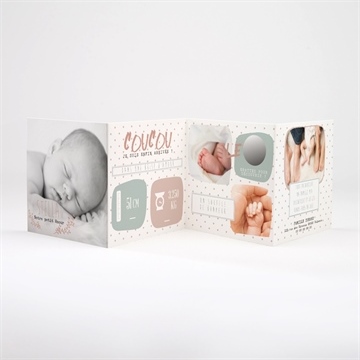 Faire-part naissance notre petit amour - Faire-part non gratté