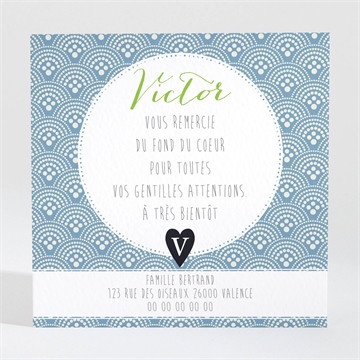 Remerciement naissance ecrin de motifs