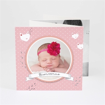 Faire-part naissance notre petit chaton fille