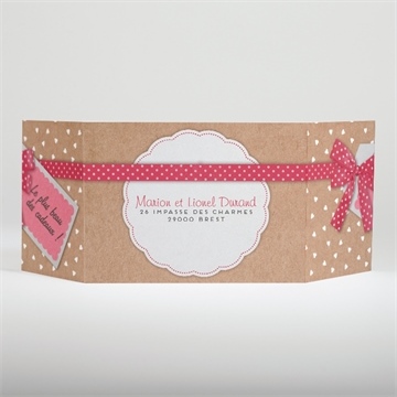 Faire-part naissance le plus beau des cadeaux - Dos du faire-part