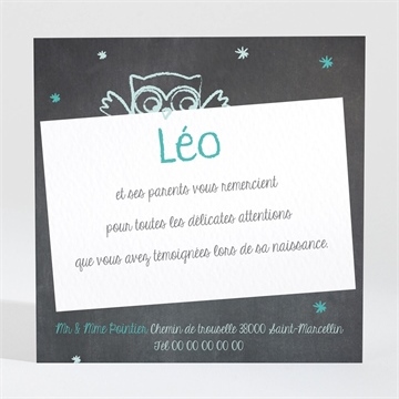 Remerciement naissance chouette discussion...