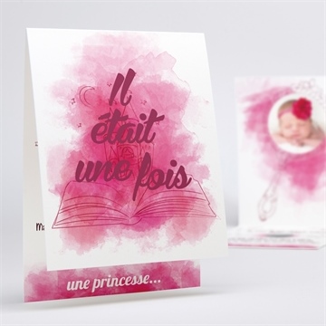 Faire-part naissance joli conte