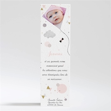 Remerciement naissance cascade de bonheur