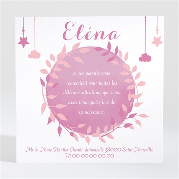 Remerciement naissance il était une fois un bébé