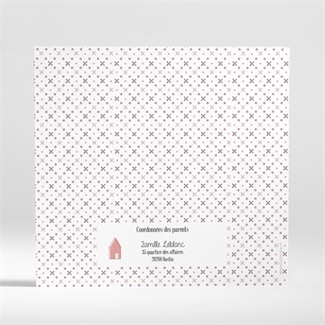 Faire-part naissance ma photo et mes symboles - Dos du faire-part