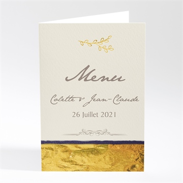 Menu anniversaire de mariage notre bonheur