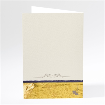 Menu anniversaire de mariage notre bonheur - Dos du menu