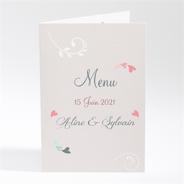 Menu anniversaire de mariage notre alliance