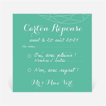 Carton réponse anniversaire de mariage carte à photos