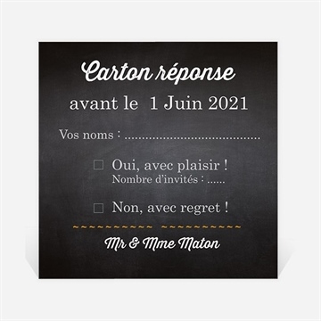 Carton réponse anniversaire de mariage notre retrospective