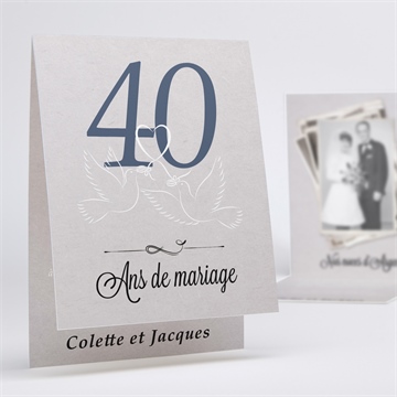 Invitation anniversaire de mariage la fête de nos années