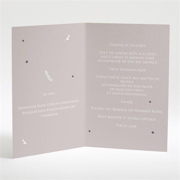 Menu anniversaire de mariage 50 ans d'amour - Menu ouvert