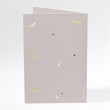 Menu anniversaire de mariage 50 ans d'amour - Dos du menu