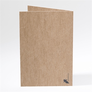 Menu anniversaire de mariage kraft original - Dos du menu