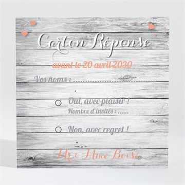 Carton réponse anniversaire de mariage elegante carte anniversaire