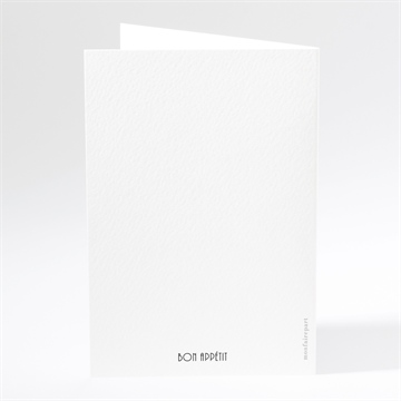 Menu anniversaire de mariage patchwork photo losanges - Dos du menu