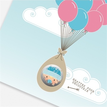 Faire-part baby shower ma surprise - Détail du faire-part