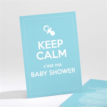 Faire-part baby shower keep calm