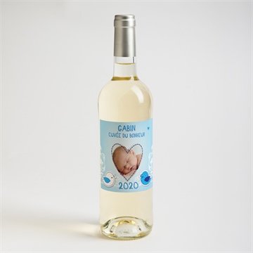Etiquette de bouteille naissance etiquette de bouteille naissance - Mise en situation