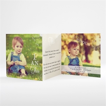 Invitation anniversaire invitation en photo - Intérieur du faire-part