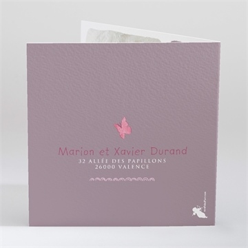 Faire-part naissance mon petit elephant - Dos du faire-part