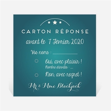 Carton réponse anniversaire de mariage la machine à sous !