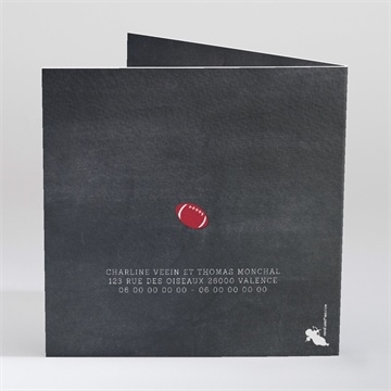 Faire-part mariage essai transformé ! - Dos du faire-part