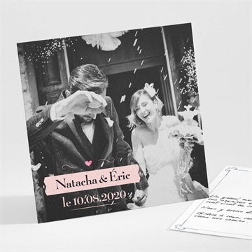 Remerciement mariage symboles