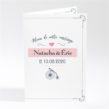 Menu mariage symboles