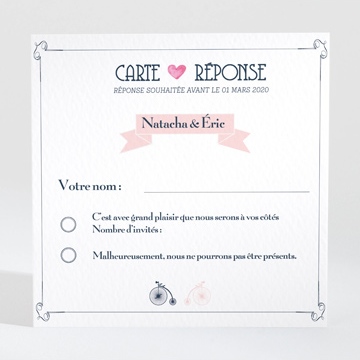 Carton réponse mariage symboles