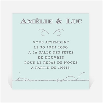 Carton d'invitation mariage shining !