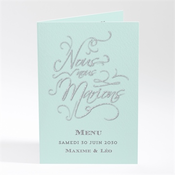 Menu mariage shining !